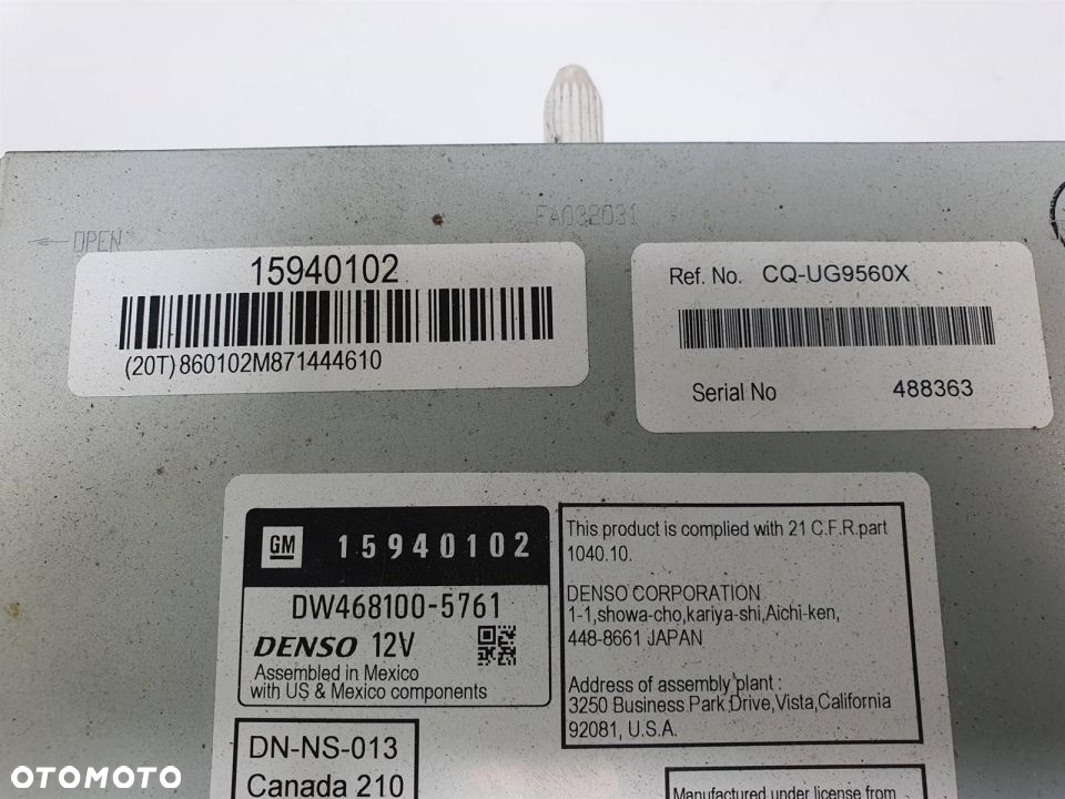 RADIO GMC YUKON XL 15940102 - 3