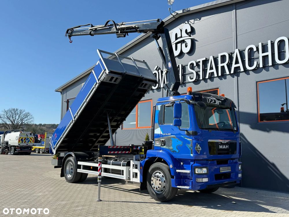 MAN TGM TGL TGS 18.250 // wywrotka // skrzynia // HDS HMF z pilotem // 4x2 // budowlanka // kiper wywrot żuraw dzwig kran crane - 15