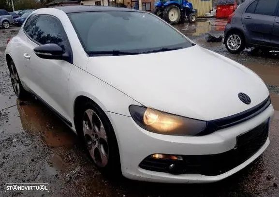 VW VOLKSWAGEN SCIROCCO 2.0 TFSI 16V 200CV CAW PEÇA PEÇAS FRENTE COMPLETA MOTOR PORTA PORTAS MALA PARACHOQUES CAPOT FAROLIM FAROLINS AIRBAG JANTE JANTES OTICA OTICAS - 1