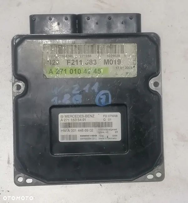 MERCEDES W211 - KOMPUTER SILNIKA A2711535491, A0014466902 - 1