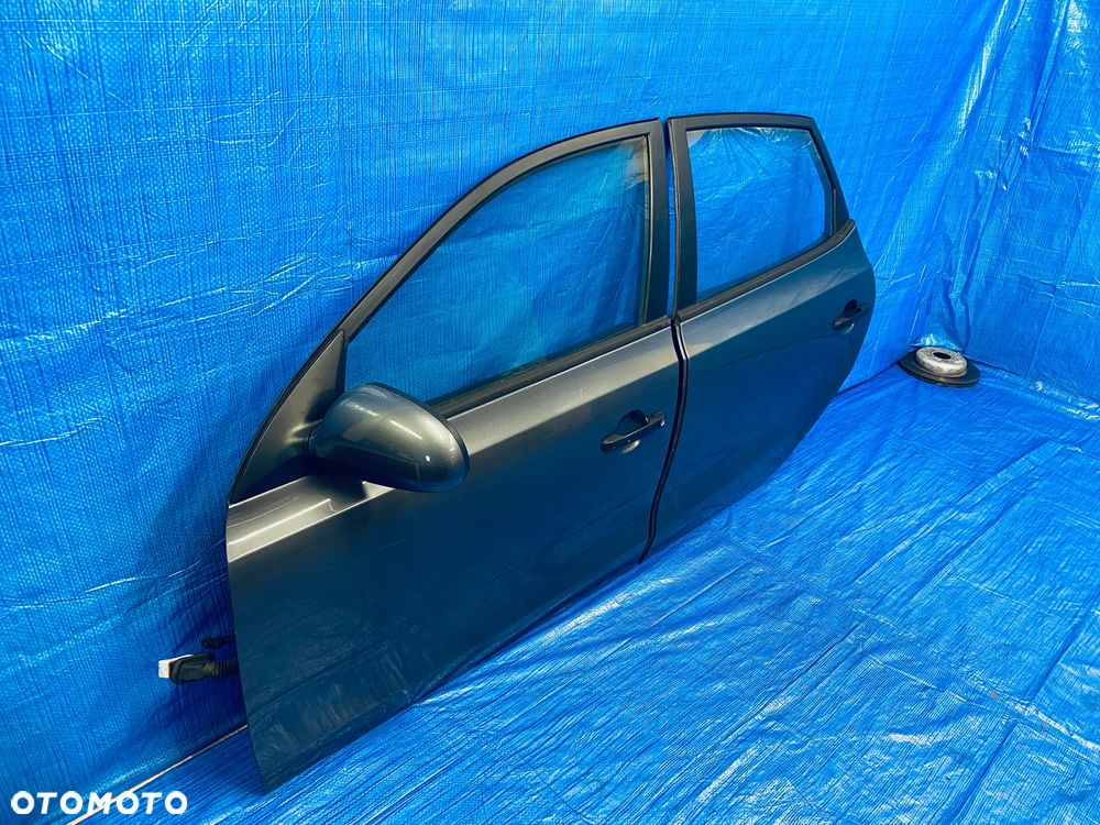 DRZWI LEWE LEWY TYŁ TYLNE KOMPLETNE HYUNDAI I30 HB 5-DRZWI 07-12R ; SZARE LAKIER 9A ORYGINAŁ EUROPA - 3