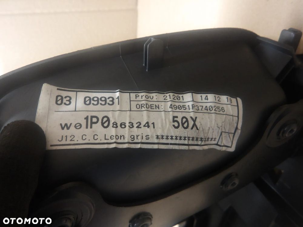 SEAT LEON II 05-09 1.6B TUNEL ŚRODKOWY 1P0864252 - 11