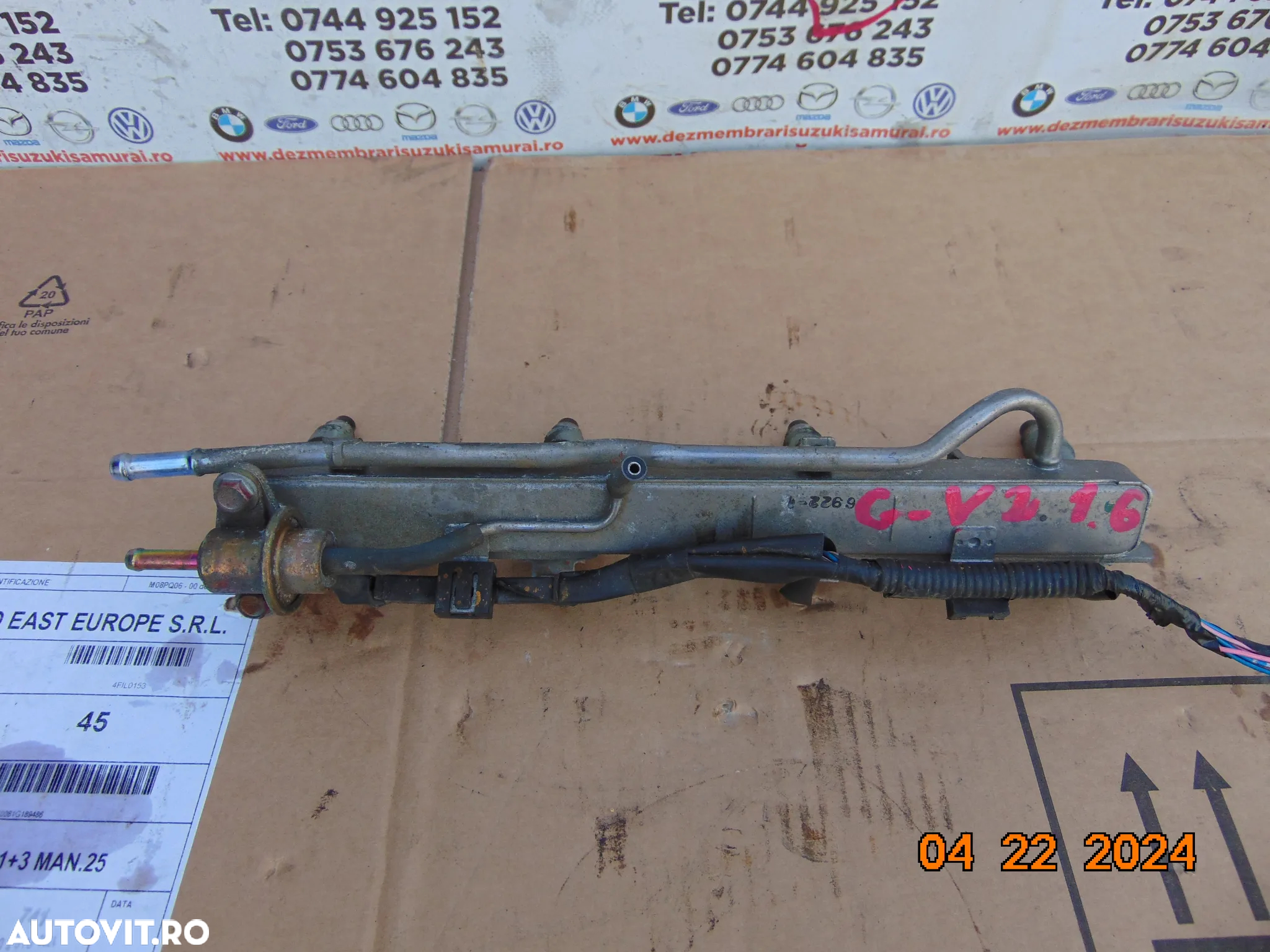 Rampa cu injectoare Suzuki Vitara 1.6 an 2005-2012 sx4 swift suzuki grand vitara 2 - 2