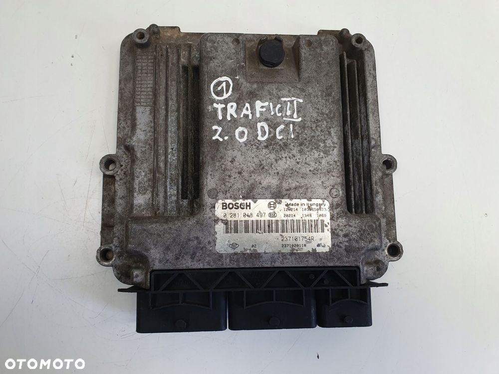 Opel Vivaro Trafic 2.0 DCI STEROWNIK SILNIKA komputer 0281018497 - 1