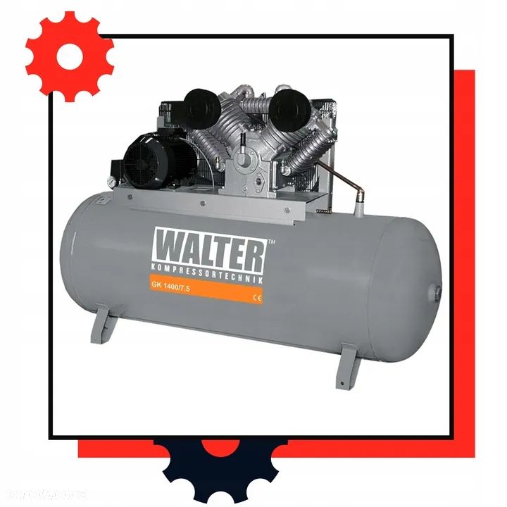Kompresor tłokowy sprężarka WALTER GK 1400-7,5/500 - 6
