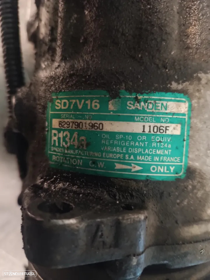 COMPRESSOR AC PEUGEOT 306 406 / CITROEN XSARA  1.9TD SANDEN 1106F - 3