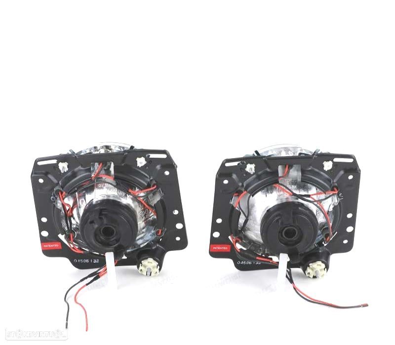 FARÓIS ANGEL EYES H4 VOLKSWAGEN VW GOLF 2 MKII COM CRUZ PRETO - 4