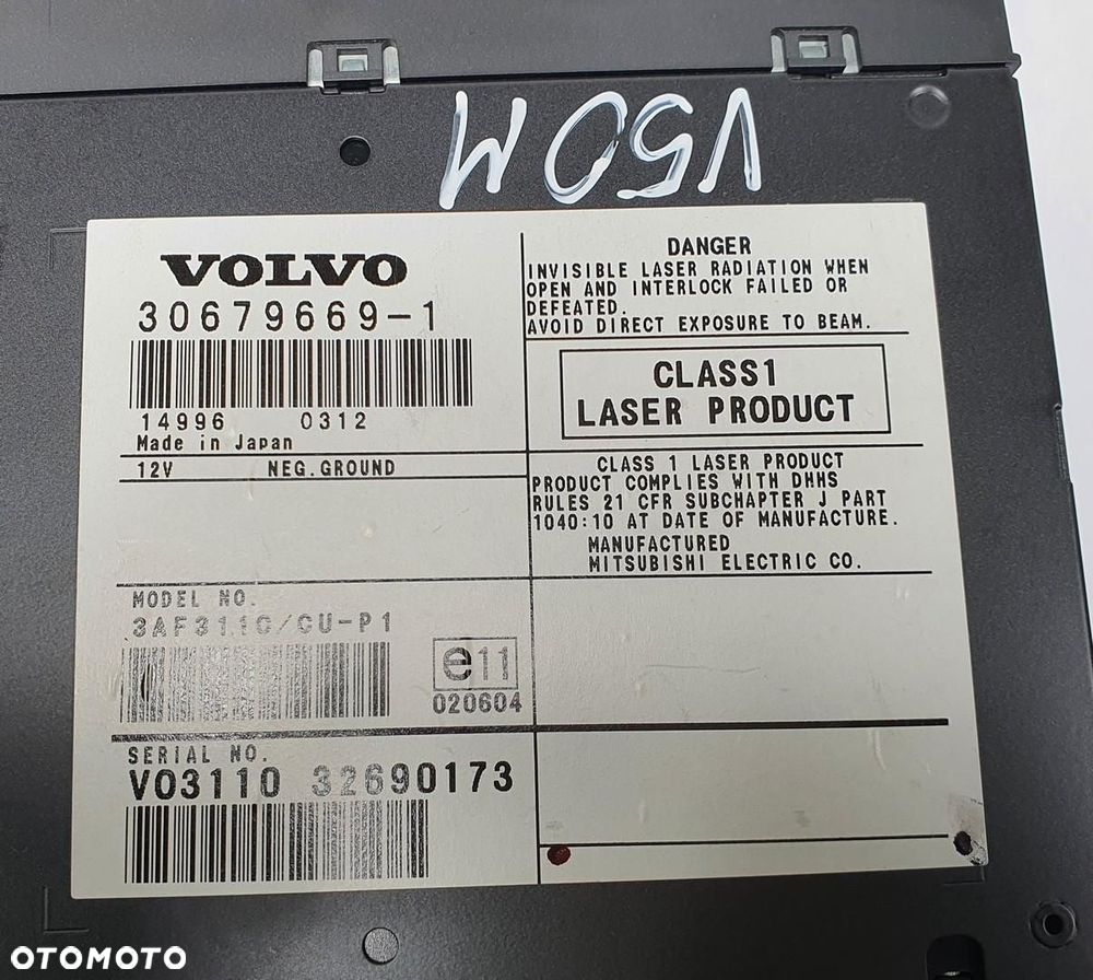 CZYTNIK PŁYT NAWIGACJI VOLVO V50 30679669 - 5