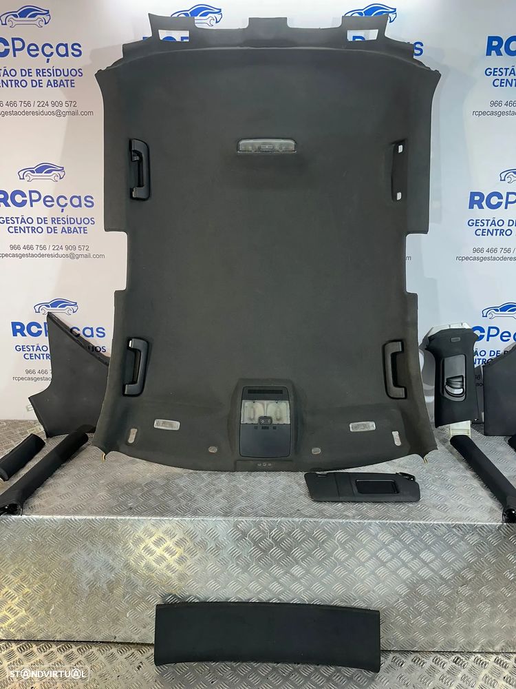 .Conjunto Interior Tecto Cúpula Preto Original Audi A3 8P Sline 3 Portas 2003 - 2013 - 8