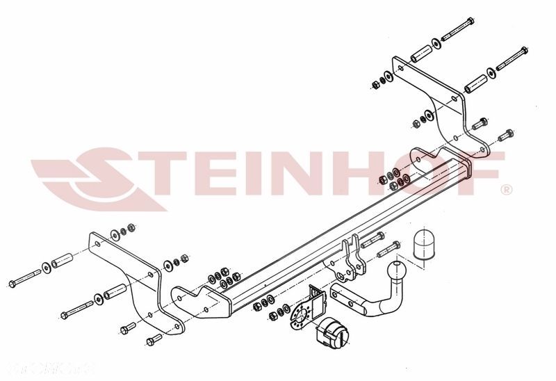 Hak Holowniczy + MODUŁ 7PIN do Renault Clio IV 5 drzwi od 2012 do 2019 - 2
