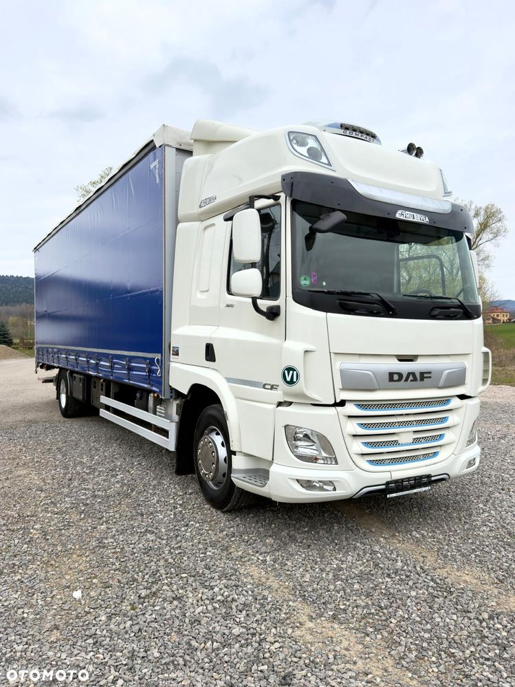 DAF CF320 / FIRANKA / WINDA  / 22 PALETY / KLIMA POSTOJOWA / E6 / 9300 ŁADOWNOŚĆ / NISKI PRZEBIEG / AUTOMAT / SYPIALKA /JEDEN WŁAŚCICIEL / SPROWADZONY / PALET / 2019 / - 13