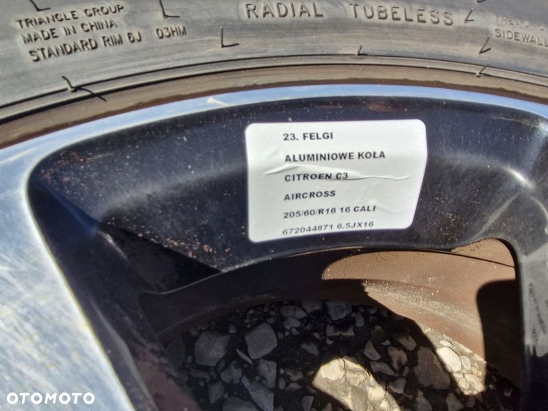CITROEN C3 AIRCROSS FELGI ALUMINIOWE 6.5 16 CALI ET20 DS3 C4 672044871 KOŁA - 11