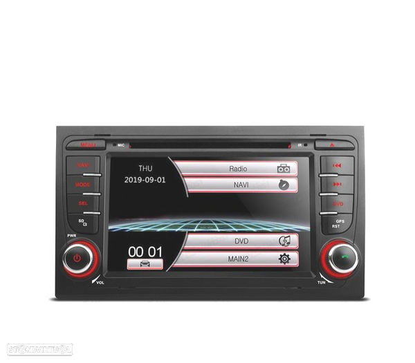 AUTO RADIO 2DIN 7" PARA AUDI A4 B6 B7 00-07 USB GPS TACTIL HD