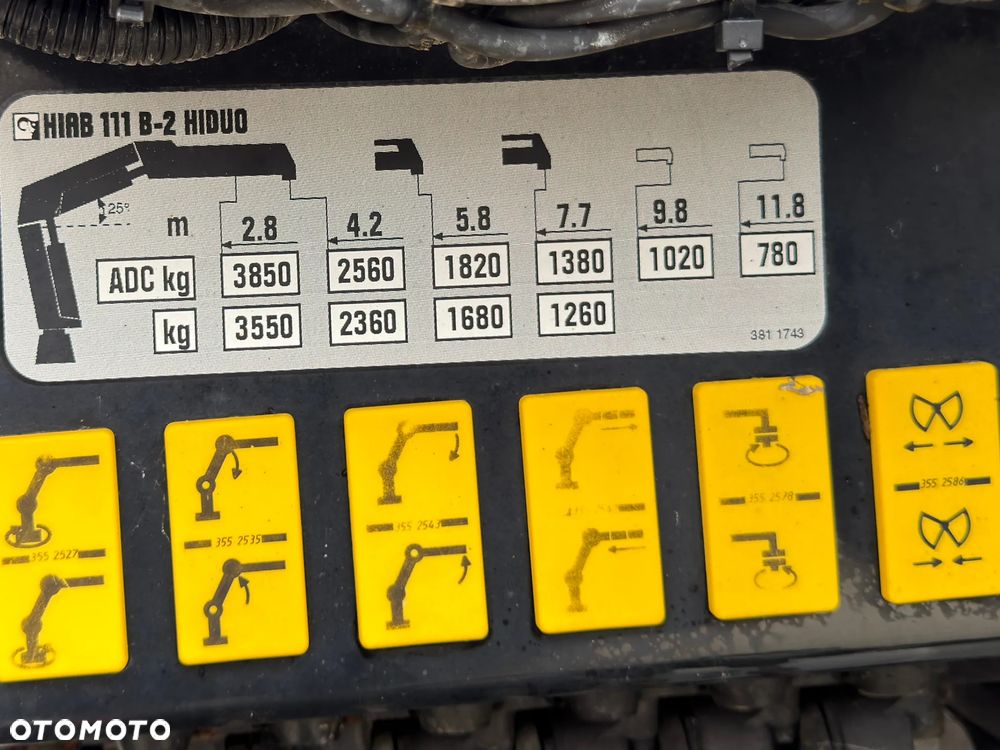 Renault T 380 * LAWETA 7,50 m * HIAB 111 B - 2 HIDUO + PILOT* STAN BDB - 10