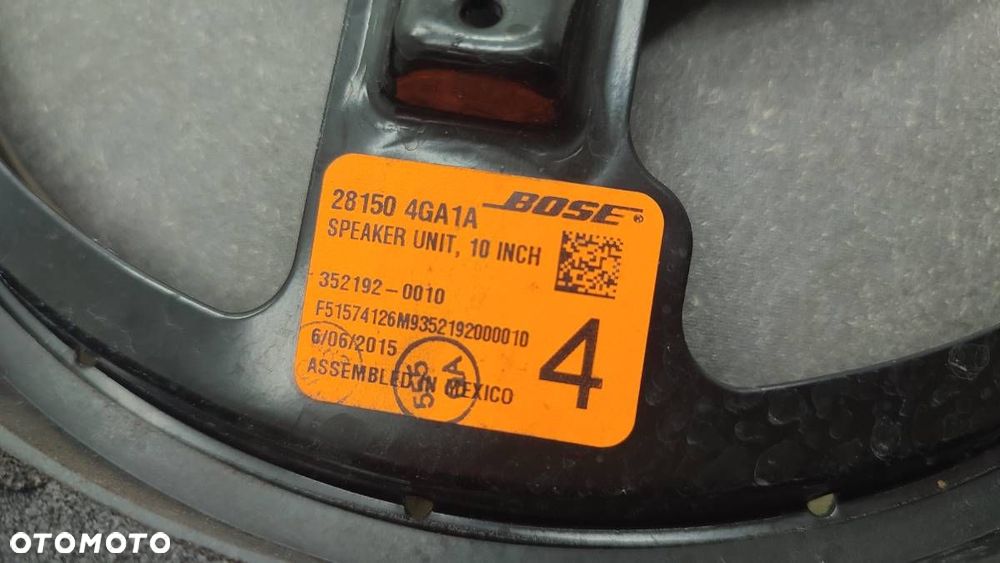 GŁOŚNIK DRZWI BOSE INFINITI Q50 281504GA1A DUŻY - 5
