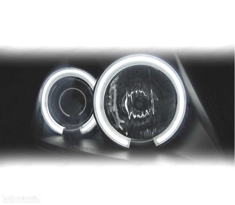 FARÓIS ANGEL EYES CCFL SUZUKI SWIFT 05-10 FUNDO PRETO - 3