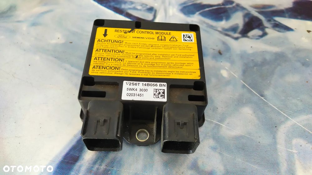 SENSOR MODUŁ AIRBAG FIESTA  2S6T14B056BN - 1