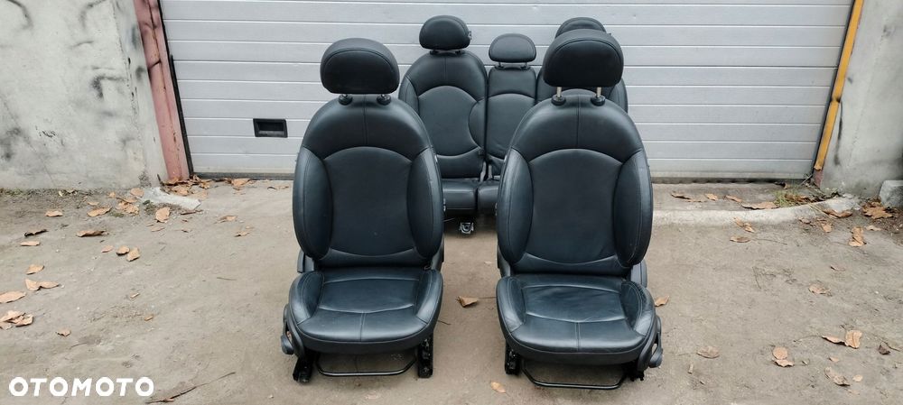 fotele środek tapicerki mini contryman r60 skóra bdb - 1