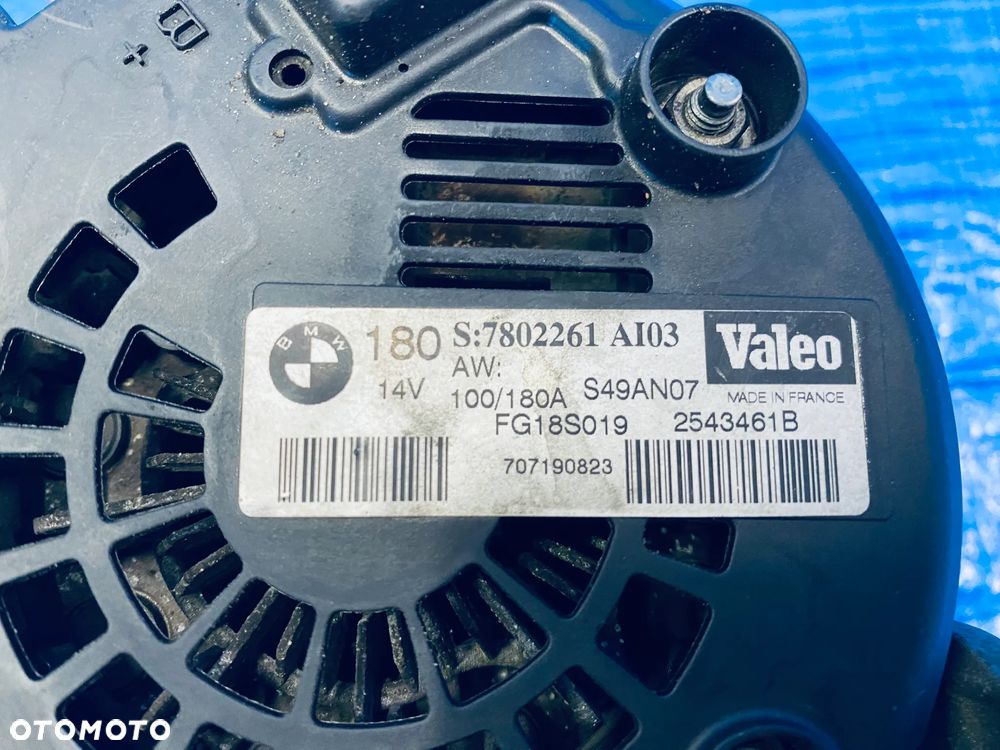 ALTERNATOR BMW E81 E84 E87 E90 E91 E60 E84 E83 2.0 D N47 VALEO 180A ; 7802261  ORYGINAŁ - 10