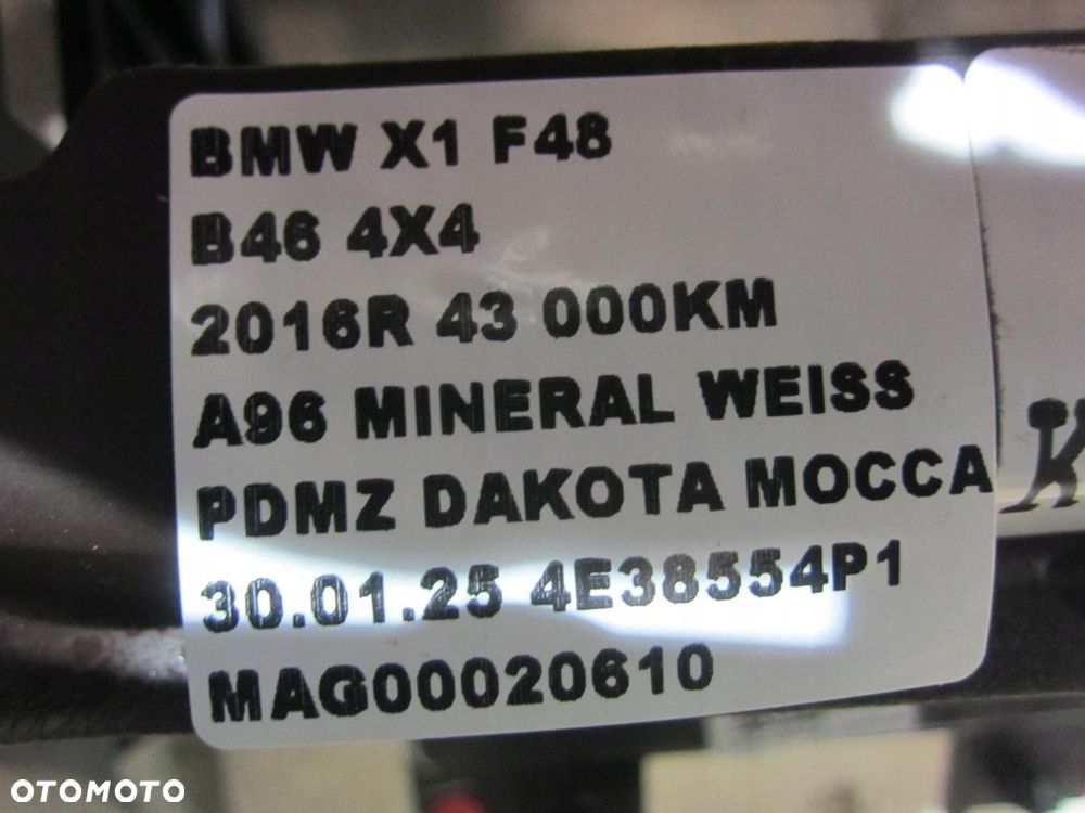 BMW X1 F48 DESKA ROZDZIELCZA KONSOLA BRĄZOWA MOKKA BRĄZ AIRBAG 51456969854 - 8