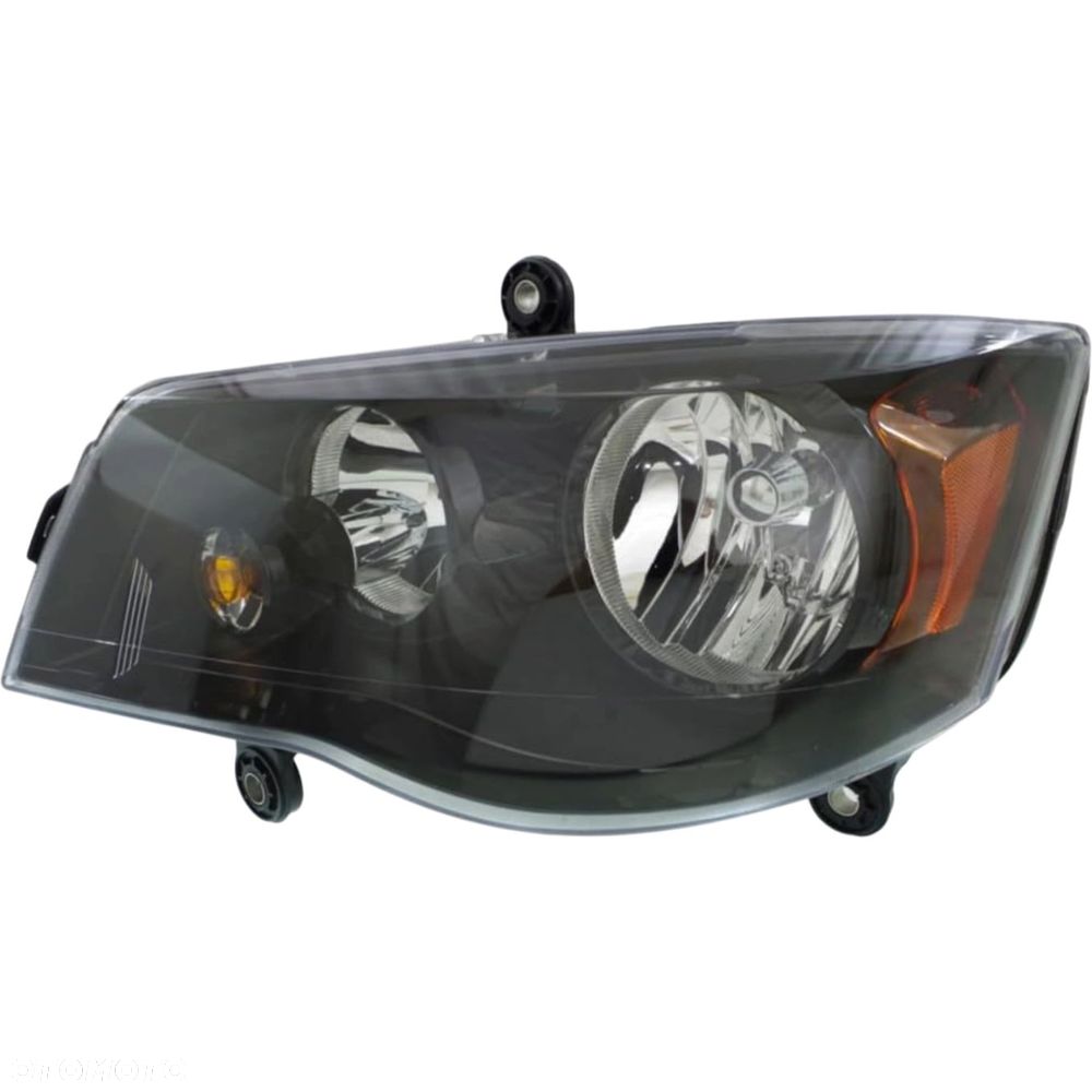REFLEKTOR LAMPA PRZÓD CZARNY LEWY 68206501AA DODGE GRAND CARAVAN 2008-2016 - 4