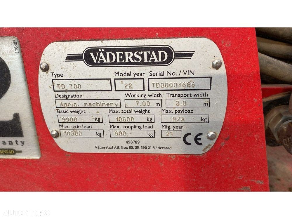 Altul Vaderstad TopDown 700 Cultivator - 2