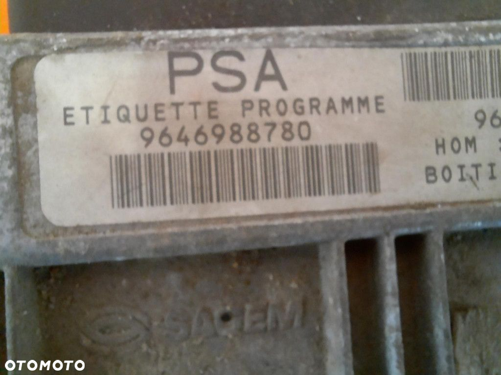 PEUGEOT 206 98-09 KOMPUTER STEROWNIK SILNIKA 9644625680 - 4
