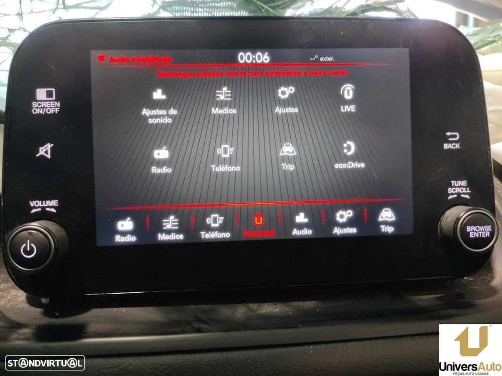 TELA/ECRÃ MULTIFUNÇÕES FIAT TIPO II (357) FAM MIRROR - 9
