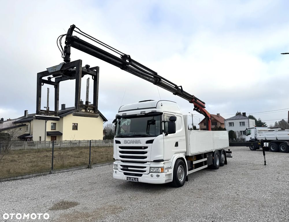 Scania G450, 6x2, SKRZYNIA + HDS - PALFINGER 18002 EH, - 7