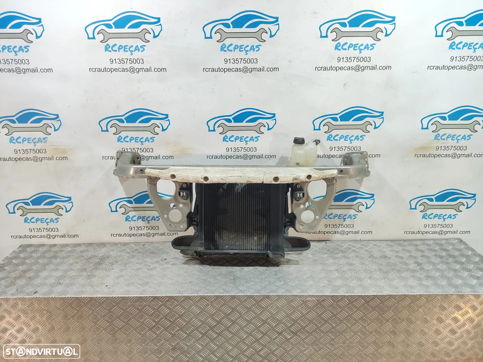 Frente fibra/chapa Smart Fortwo 0.8 cdi com radiador e ventilador original - 2