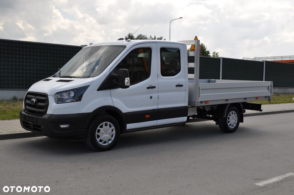 Ford TRANSIT L3 7 OSOBOWY FABRYCZNIE NOWY !!! DOSTĘPNY OD RĘKI !!! DOKA DUBEL KABINA PODWÓJNA KABINA + SKRZYNIA HAK