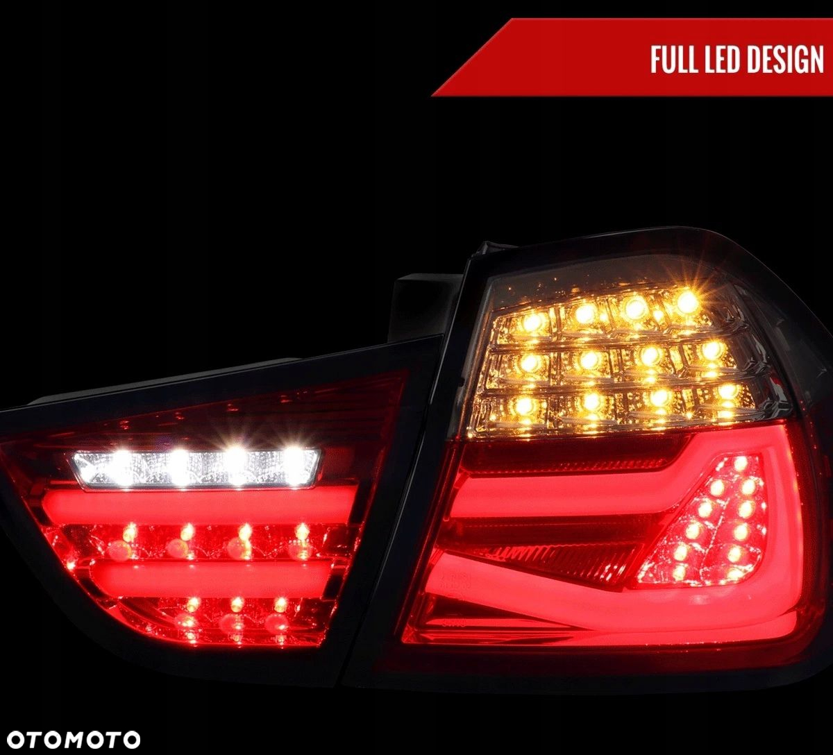 Lampy tyl ne kpl Led Bar Neon DTS Smoke Bmw 3 e90 sedan Lift Lci FL 08-12 - 3