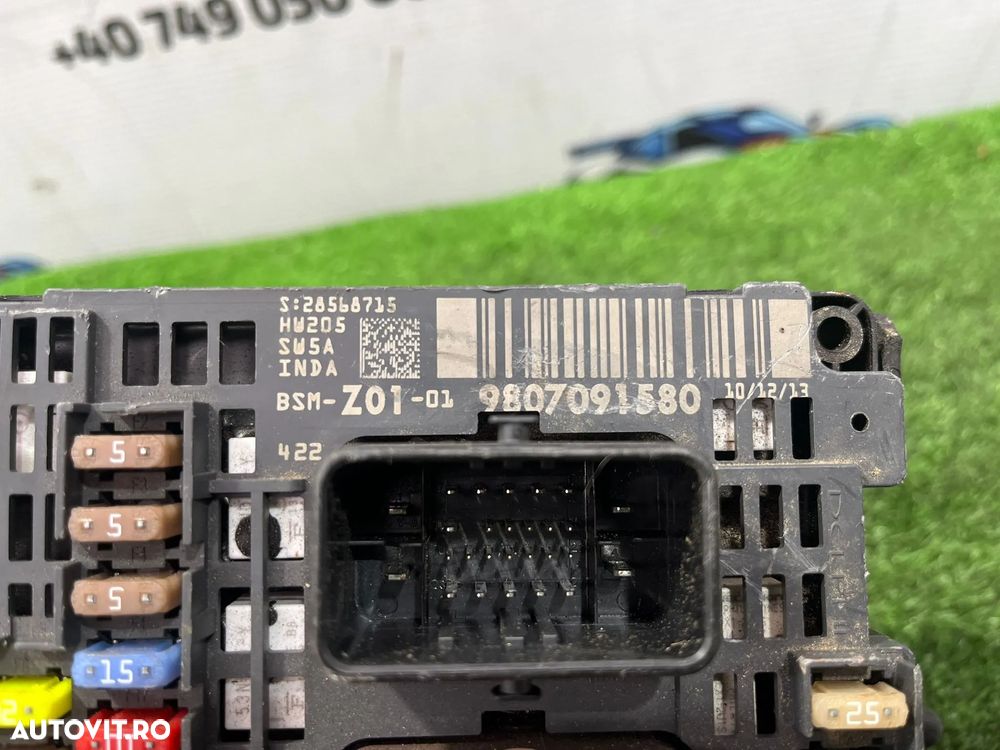 TABLOU PANOU SIGURANTE PEUGEOT 308 1.6 DIESEL 2014 COD OEM 9807091580 9674917380 967491738000 2013-2021 - 5
