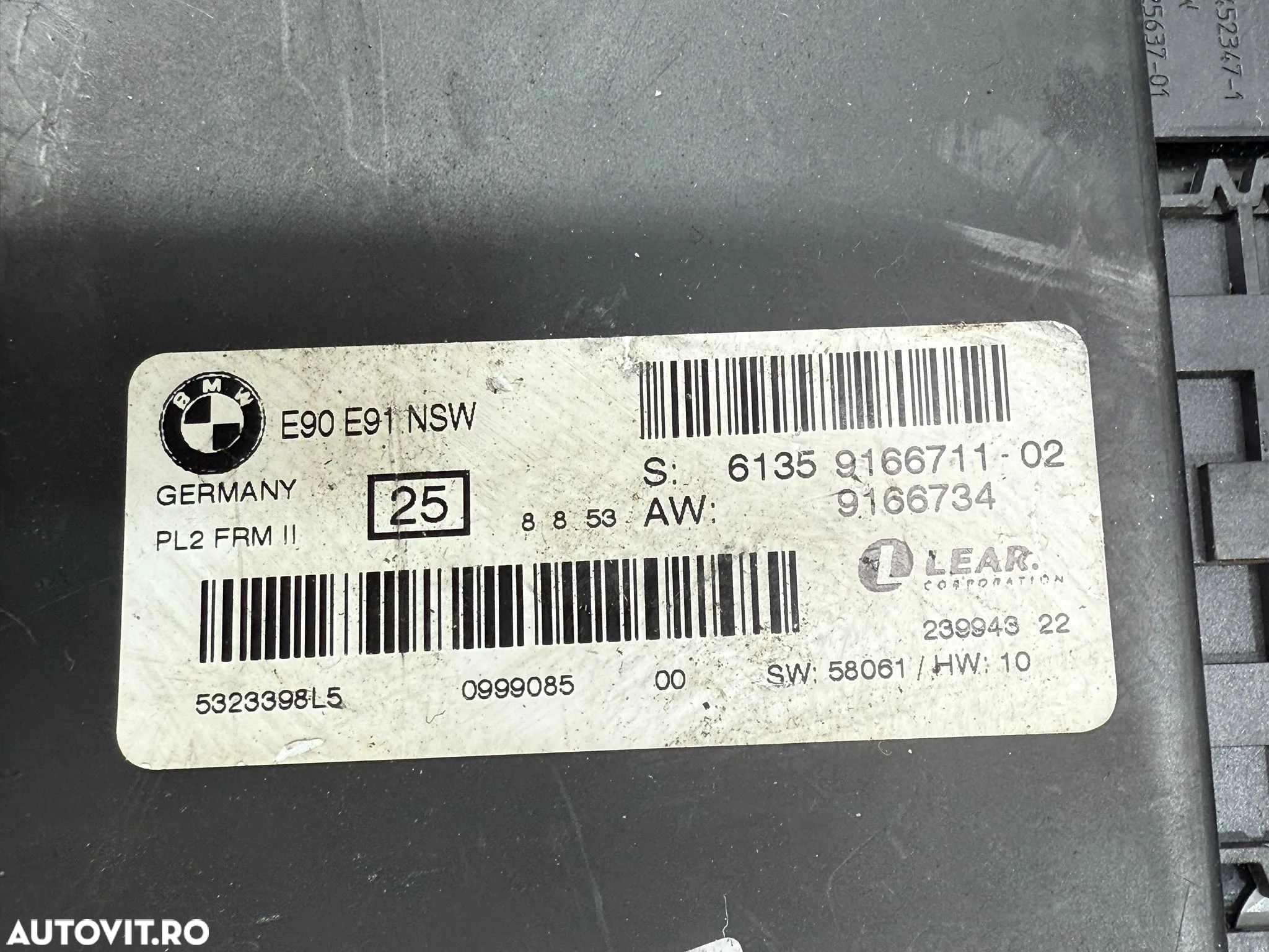 MODUL CALCULATOR LUMINI BMW 318I SERIA 3 E90 LCI 2.0 BENZINA 2008 2005-2013 BMW 118D SERIA 1 E87 LCI 2.0 DIESEL 2009 2005-2013 COD OEM 6135920452501 6135916671102 - 7