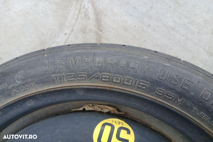 Roata de rezerva slim R15 52910-1H900  2150673 125/80 R15 4TX15 ET30 - 3