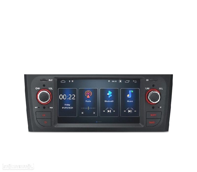 AUTO RÁDIO GPS ANDROID 13 PARA FIAT GRANDE PUNTO LINEA - 4