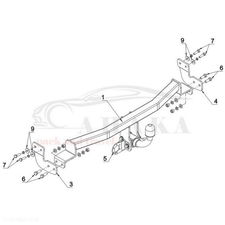Hak Holowniczy Automat Do Citroen C2 Hatchback 2005-2010 - 3