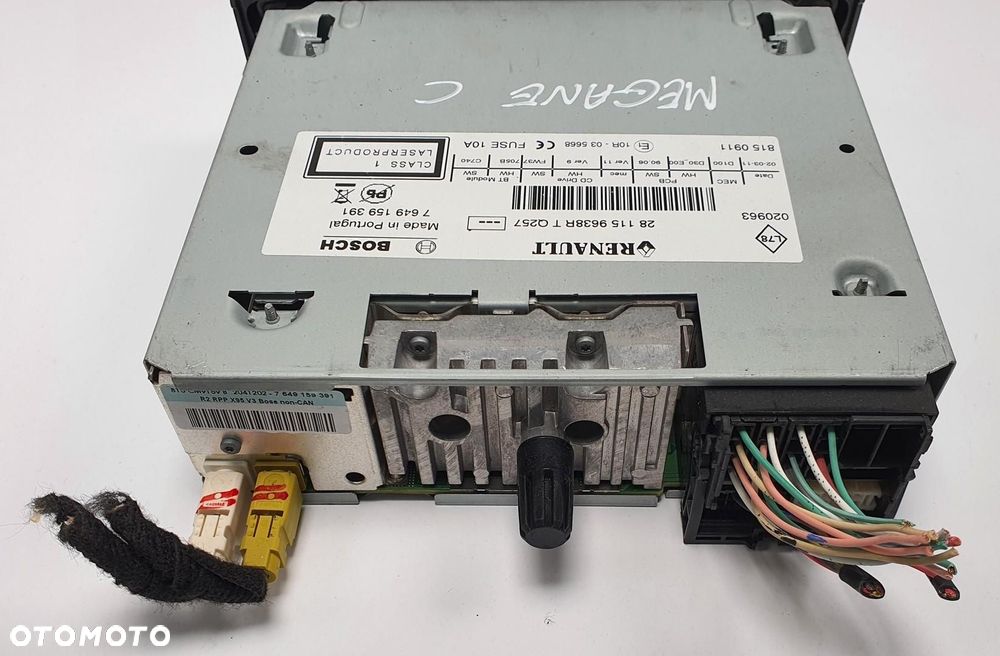 RADIO CD FABRYCZNE RENAULT MEGANE III 281159638R - 4