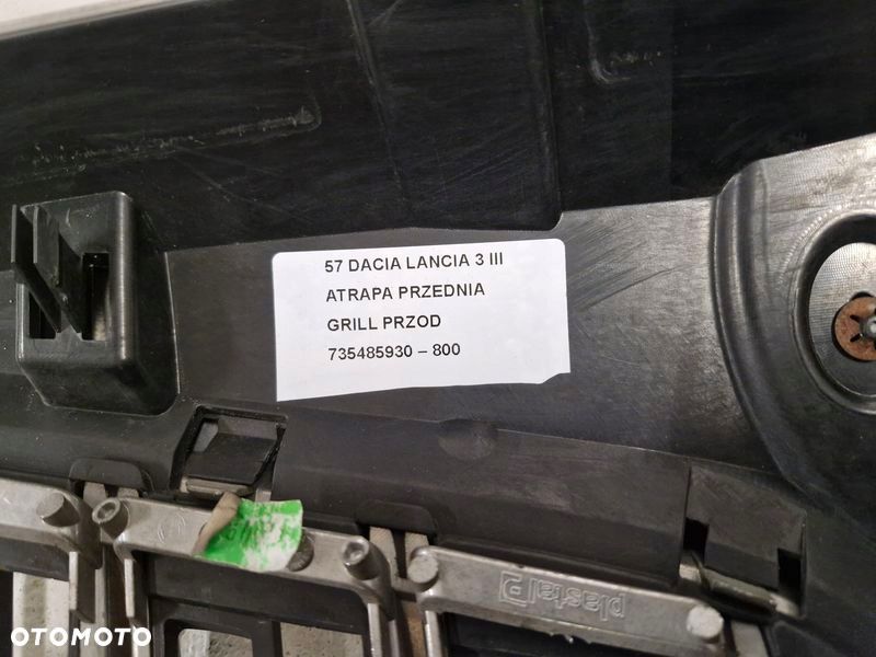 lancia delta 3 iii grill atrapa przód przednia chrom 735485930 - 9
