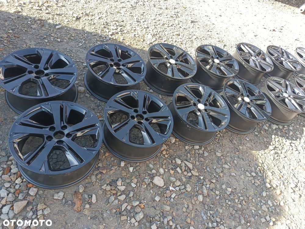 peugeot 308 t9 gt felgi 18" 5x108 8.0j jak nowe czarny połysk 9806253277 - 12