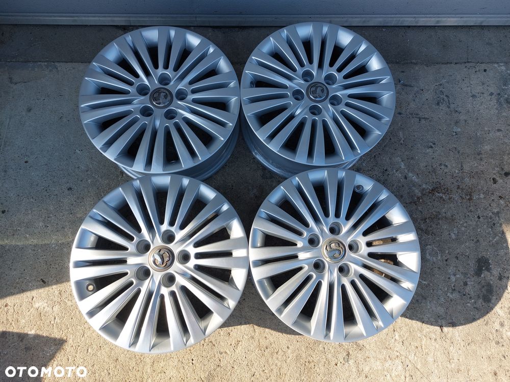 OPEL MERIVA B A ZAFIRA B ASTRA H FELGI ALUMINIOWE R16 6.5J ET39 5X110 GM ORYGINAŁ JAK NOWE! - 1