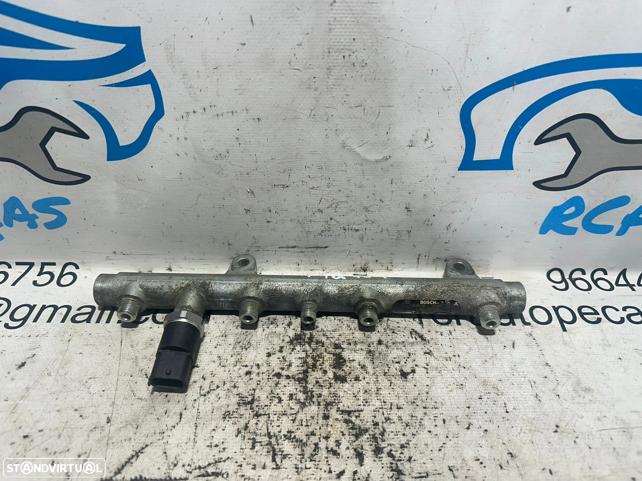 .Régua Alta Pressão Common Rail Bosch Renault F9Q 1.9 dCi 0445214015 7700111013 - 2