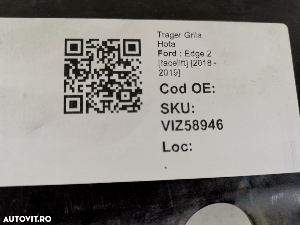 Trager Grila Hota Ford  Edge 2 [facelift] 2018 2019 Originala In Stare - 8