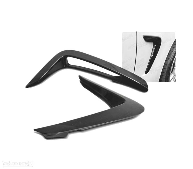 ENTRADAS DE AR LATERAIS BMW F32 F33 F36 PRETO BRILHO - 1