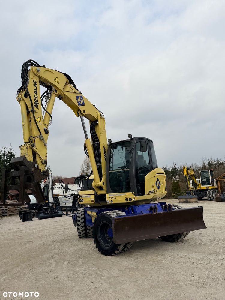 Mecalac Koparka 14 ton MECALAC 15 MWR koparko-ładowarka 3 łyżki widły 1 wł Centr.smarowanie Opony na BLIŹNIAKU 80%Camso ładowarka 714 12MTX 4x4 skrętne KLIMA kabina Premium silnik 146KM DEUTZ szybka 35km/h - 36