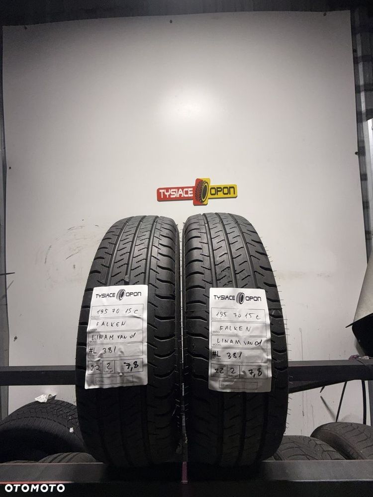 Opony dostawcze Falken 195/70/15C zestaw 2 sztuki #L381 rozmiar 195/70 - 1