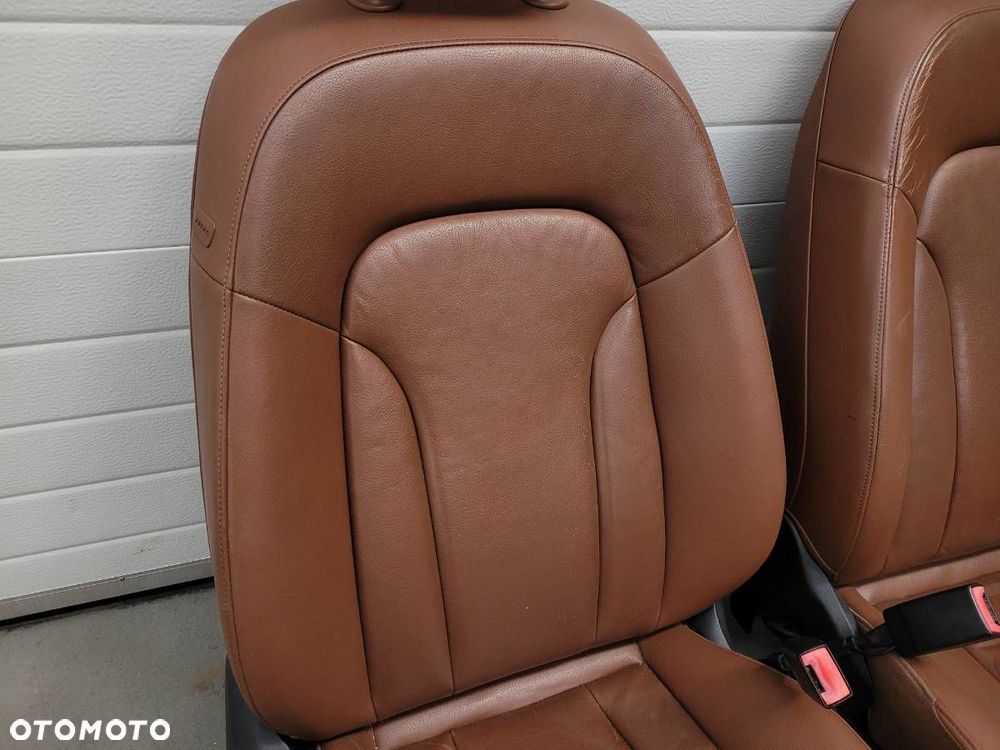 FOTELE KANAPA BOCZKI KOMPLET AUDI Q5 8R SKÓRA - 8
