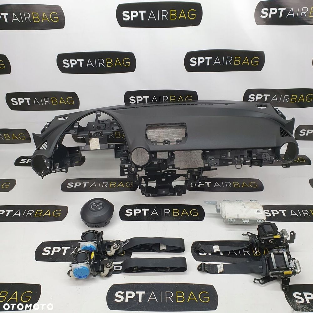 MAZDA CX3 DESKA ROZDZIELCZA KONSOLA KOKPIT PULPIT PODUSZKI AIRBAG AIR BAG PASY KIT SET - 1