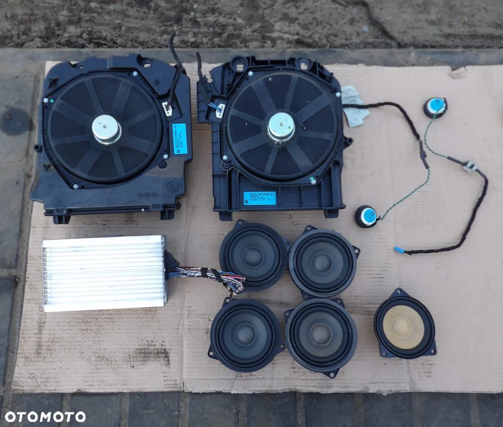 BMW - F12 - KOMPLETNE NAGŁOŚNIENIE - WZMACNIACZ , GŁOŚNIKI - KOMPLET - 9266358  9315646  9169685 - 1