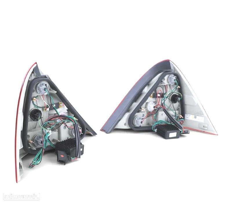 FAROLINS LED PARA MERCEDES SLK R170 96-04 VERMELHO BRANCO - 2